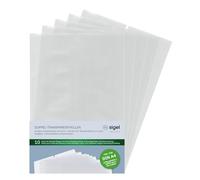 SIGEL Pochettes transparentes 4 vues 23 x 31 cm - 5 pièces | SM182, lot de 50, A4 plié, pour 21 x 29,7 cm, plastique transparent
