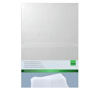 SIGEL Pochettes transparentes 4 vues 45 x 30,70 cm | SM180, lot de 10, pour 21 x 29,7 cm, plastique transparent