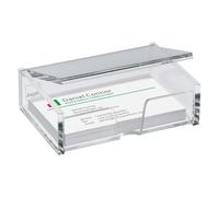 Sigel Boîte pour cartes de visite VA112 pour 80 cartes 9 x 5,8 cm acrylique transparent