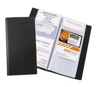 Sigel Pochette pour cartes de visite VZ172 Similicuir noir pour 192 cartes