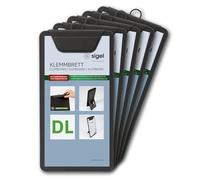 SIGEL Porte-menu avec pince 13 x 24,50 cm - 5 pièces