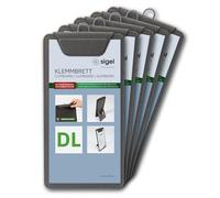SIGEL Porte-menu avec pince 13 x 24,50 cm - 5 pièces
