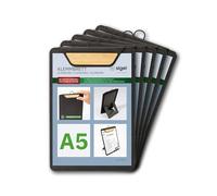 SIGEL Porte-menu avec pince 16,50 x 23,50 cm - 5 pièces