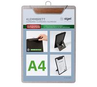 Sigel Porte-menu clipboard KB223 gris clair, marron