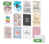 Set de cartes d'anniversaire 'Colorful Birthday Fun'