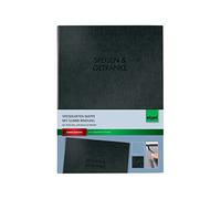 Sigel SM116 Carte des menus avec élastique pour A5 Plastique Noir - German "Speisen & Getränke"