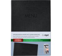 sigel SM202 sigel Chemise pour menus MENU, DIN A4, noir