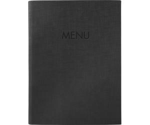 Sigel SM203 DIN A5 1 pc(s) avec 2 pochettes transparentes doubles pour 8 pages, reliure élastique noir