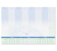 Sigel Sous‑main H6350 – Planning semainier et journalier A2 59,5×41 cm Bleu/Blanc, 30 feuilles