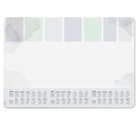 SIGEL Sous-main papier 2026/2027/2028 A2 | H6312, coins arrondis, design pastel planner, gris clair/bleu clair/vert clair, 30 feuilles