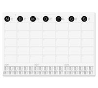 Sigel Sous-main H6550 – Planning mensuel A2 (59,5 x 41 cm) noir et blanc