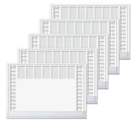 SIGEL Sous-main papier 2026/2027 A2-5 pièces | H6366/5, design protect, avec bande de protection, gris et blanc, 5 x 40 feuilles