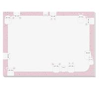 SIGEL Sous-main papier sans date A3 | HO925, Kawaii Friends, 80 g/m² FSC, bloc détachable, antidérapant, noir/blanc/rose