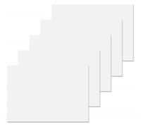SIGEL Sy510 Lot de 5 Sous-Mains, Bloc Papier / Bloc à dessin, A2 (59,5 X 41 cm), Uni Blanc, 5 X 50 Feuilles