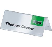 Sigel Présentoir de table TA136 - plastique rigide transparent - 100 x 60 mm - lot de 10