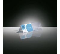 Sigel TA136 TA136 Présentoir de table forme de toit transparent 10 pièces/Pack.