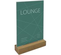 Sigel TA254 Présentoir de table Utilisation pour format de papier: DIN A5 transparent, bois 1 pc(s)