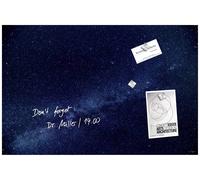Sigel Tableau en verre magnétique Artverum Galaxy (l x H) 60 cm x 40 cm bleu GL283