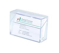 Boîte pour cartes de visite 85x55mm transparent paquet de 20 pièces