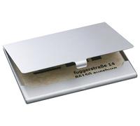 Sigel VZ135 Étui à cartes de visite 15 cartes (l x H x P) 92 x 63 x 5 mm argent (mat) aluminium