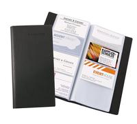 Sigel Pochette pour cartes de visite VZ172 Similicuir noir pour 192 cartes