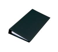 Sigel Vz300 Classeur En Plastique À Rang Avec 25 Pochettes/Répertoire A-Z/Mécanisme À 4 Anneaux Pour Carte De Visite 200 Cartes 90 X 58 Mm Noir Mat