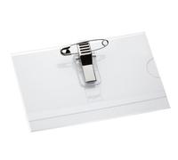 SIGEL Zb200 Lot de 50 Badges avec Pince Combinée + Bristol, 5,4 X 9 cm | ZB200, lot de 50, pince combinée + bristol, 5,4 x 9 cm