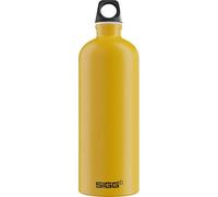 SIGG – Gourde aluminium Traveller – 1 L – Étanche, légère, sans BPA – Jaune moutarde