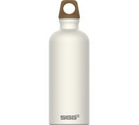 Sigg - Gourde Aluminium - Traveller MyPlanet Forward Uni - Convient Aux Boissons Gazeuses - Étanche & Légère - Sans BPA - Pour Sport, Camping, Randonnée - Blanc - 0,6L