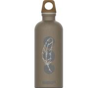 Sigg - Gourde Aluminium - Traveller MyPlanet Motif Lighter - Convient Aux Boissons Gazeuses - Étanche & Légère - Sans BPA - Pour Sport, Camping, Randonnée - Gris - 0,6L