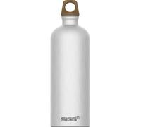 Sigg - Gourde Aluminium - Traveller MyPlanet Path Uni - Convient Aux Boissons Gazeuses - Étanche & Légère - Sans BPA - Pour Sport, Camping, Randonnée - Gris Alu - 1L