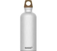 Sigg - Gourde Aluminium - Traveller MyPlanet Path Uni - Convient Aux Boissons Gazeuses - Étanche & Légère - Sans BPA - Pour Sport, Camping, Randonnée - Gris Alu - 0,6L