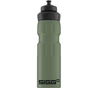 Sigg - Gourde Aluminium - WMB Sports Leaf Green - Avec Bouchon Sport 3 étages - Étanche & Légère - Sans BPA - Pour Sport, Camping, Randonnée, Vélo - Vert - 0,75L