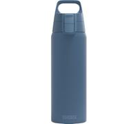 SIGG Gourde en acier inoxydable - Shield ONE Deep Blue - Convient pour les boissons gazeuses - Anti-fuite - Légère - Sans BPA - Pour l'extérieur et le fitness - Bleu foncé - 0,75 l