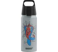 Sigg Gourde en aluminium pour enfant - WMB ONE Kids Spiderman 1962 - Convient pour les boissons gazeuses - Anti-fuite - Légère - Sans BPA - Certifié climatiquement neutre - Sport et l'école - Gris