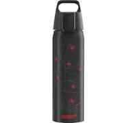 Sigg - Gourde en aluminium pour enfant - WMB ONE Kids Spiderman Webs - Convient aux boissons gazeuses - Anti-fuite - Légère - Sans BPA - Certifié climatiquement neutre - Sport et l'école - Noir - 0,75