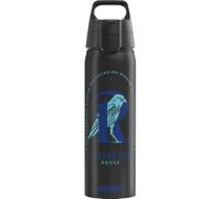SIGG - Gourde en aluminium - WMB One Serdaigle - Fabriquée en Suisse - Climate Partner - Convient pour les boissons gazeuses - Anti-fuite - Sans BPA - Pour l'extérieur - Noire - 0,75 l