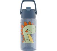 SIGG - Gourde Enfant - Viva FLIP T-Rex - Anti-fuite - Compatible lave-vaisselle - Sans BPA - Sport & École - Bleu avec Dinosaure - 0.5L