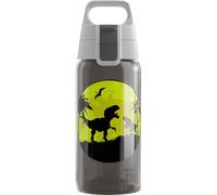 Sigg - Gourde Enfant - Viva One Dino - Convient Aux Boissons Gazeuses - Étanche - Lavable Au Lave-Vaisselle - Sans BPA - Pour École & Sport - Gris Motif Dinosaure - 0,5L