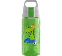 Sigg - Gourde Enfant - Viva One Dino Race - Convient Aux Boissons Gazeuses - Étanche - Lavable Au Lave-Vaisselle - Sans BPA - Pour École & Sport - Vert Motif Dinosaure - 0,5L