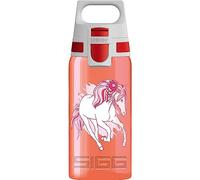 Sigg - Gourde Enfant - Viva One Horse Club - Convient Aux Boissons Gazeuses - Étanche - Lavable Au Lave-Vaisselle - Sans BPA - Pour École & Sport - Rouge Orangé Motif Cheval - 0,5L