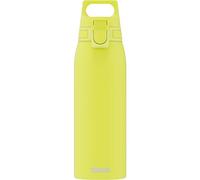 Sigg - Gourde Inox - Shield ONE Jaune - Convient Aux Boissons Gazeuses - Étanche & Légère - Sans BPA - Acier Inoxydable 18/8 - Jaune - 1L