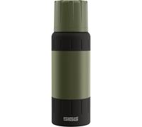 SIGG - Gourde Isotherme 0,5L - Alpine Star, avec Gobelet - 15h Chaud, 56h Froid - Compacte & Robuste - Étanche - Sans BPA - Avec Extra Grip Pour Outdoor, Camping & Randonnée - Acier Inoxydable - Vert