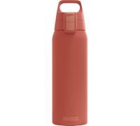 SIGG - Gourde Isotherme 750 ml - Shield Therm One Eco Red - Rando, Fitness, Yoga - Convient Aux Boissons Gazeuses - Étanche - Passe Au Lave Vaisselle - Sans BPA - Acier Inoxydable 90% Recyclé - Rouge