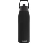 SIGG - Gourde Isotherme - Bouteille Thermos Shield Therm FLIP Black - Anti-fuite - Compatible lave-vaisselle - Sans BPA - 90% acier inoxydable recyclé - Noir - 1L
