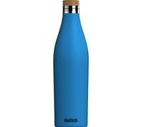 SIGG - Gourde Isotherme - Meridian - Étanche & Extra-Fine - Sans BPA - Sans Plastique - Acier Inoxydable 18/8 - Double Paroi - Bouchon Bambou - 0,5L / 0,7L
