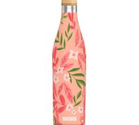 SIGG - Gourde Isotherme - Meridian - Étanche & Extra-Fine - Sans BPA - Sans Plastique - Acier Inoxydable 18/8 - Double Paroi - Bouchon Bambou - 0,5L / 0,7L