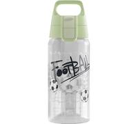 SIGG - Gourde pour enfant - Viva One Football Splash - Convient pour les boissons gazeuses - Anti-fuite - Passe au lave-vaisselle - Sans BPA - Pour le sport et l'école - Transparent - 0,5 l