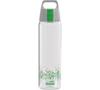 Sigg - Gourde Transparente Tritan - Total Clear ONE My Planet - Adaptée Boissons Gazeuses - Lavage Au Lave-Vaisselle - Étanche - Avec Filtre - Sans BPA - Sport, Camping, Rando, Yoga - Vert - 0,75L