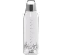 Sigg - Gourde Transparente Tritan - Total Clear ONE My Planet - Adaptée Boissons Gazeuses - Lavage Au Lave-Vaisselle - Étanche - Avec Filtre - Sans BPA - Sport, Camping, Rando, Yoga - Gris - 1,5L